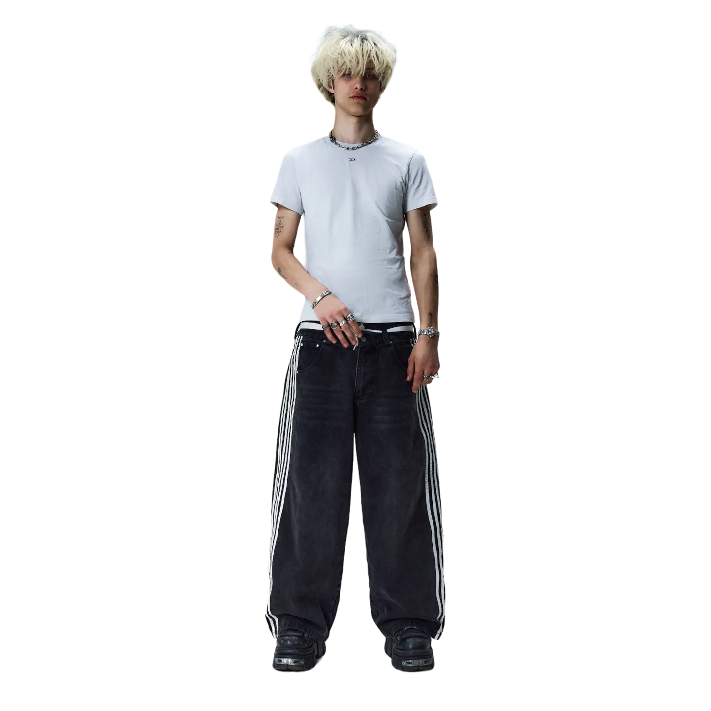 STRIPED DENIM (BLACK) - NOCTRL