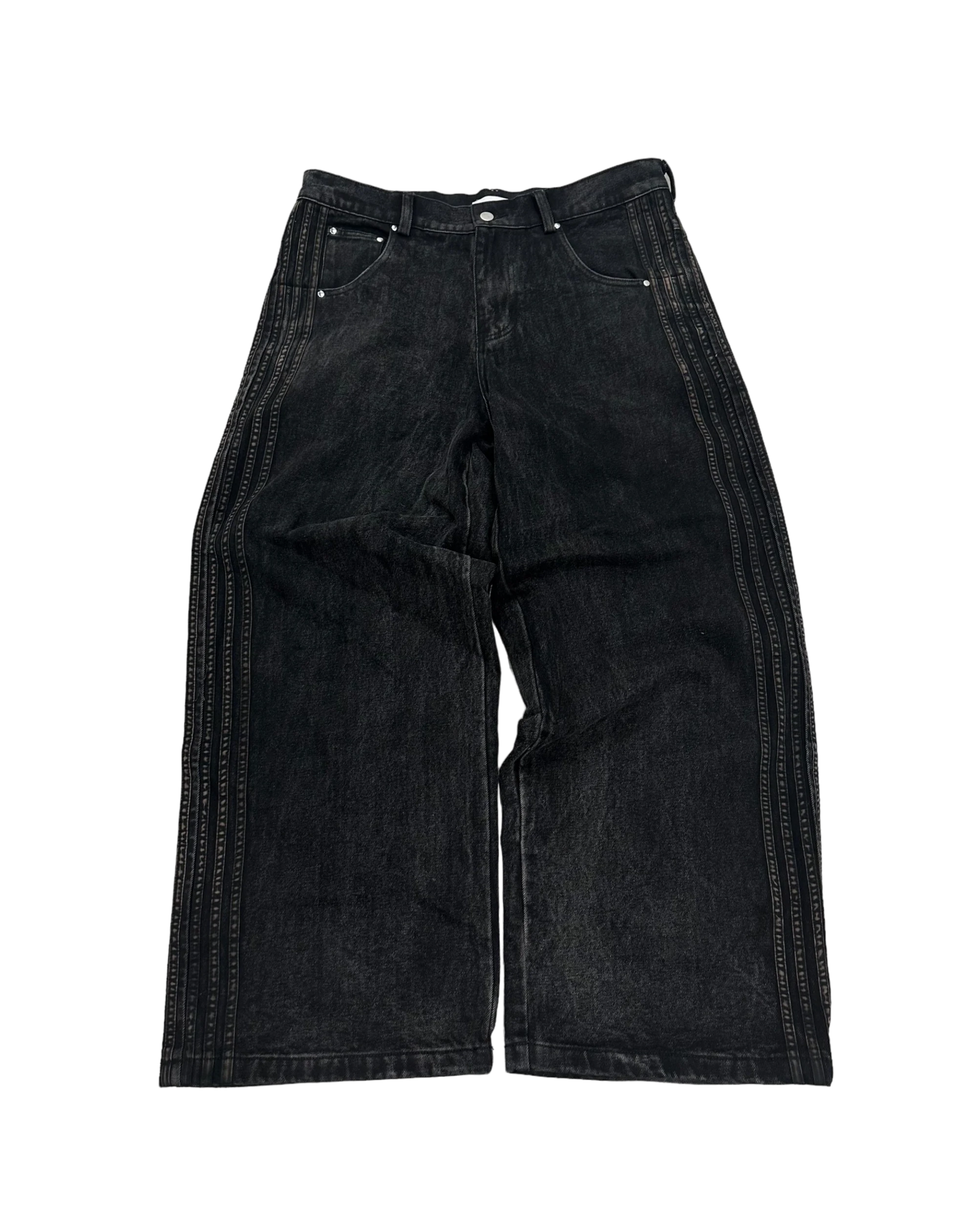 STRIPED DENIM (DOUBLE BLACK) - NOCTRL 